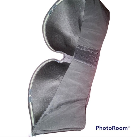 New Lane bryant cacique Multi-Way Boost black Strapless Bra 44DD - Picture 3 of 5